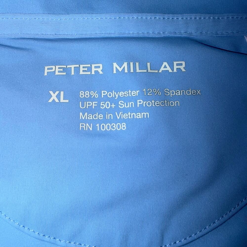 Peter Millar Women’s XL Quarter Zip Pullover Atlanta Athletic Club Blue UPF 50+ - Picture 3 of 6